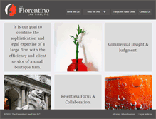 Tablet Screenshot of fiorentino-law.com